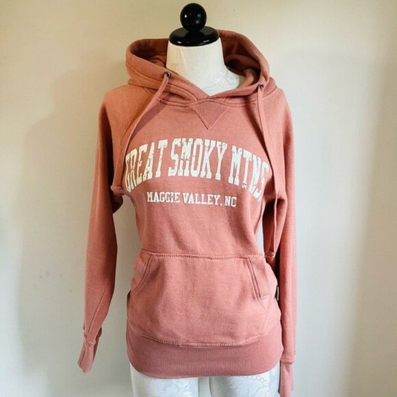 Great Smoky Mountains Maggie Valley, NC Hoodie Vintage Wear By Baypoint Size S - Picture 4 of 9